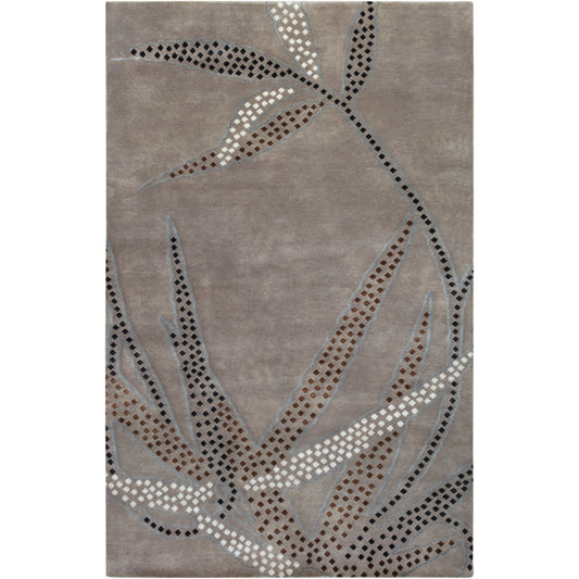 Heritage Rug - 7413 by Surya in gray, charcoal, black, brown, wheat. Made from 100% new zealand wool in a unique style.
