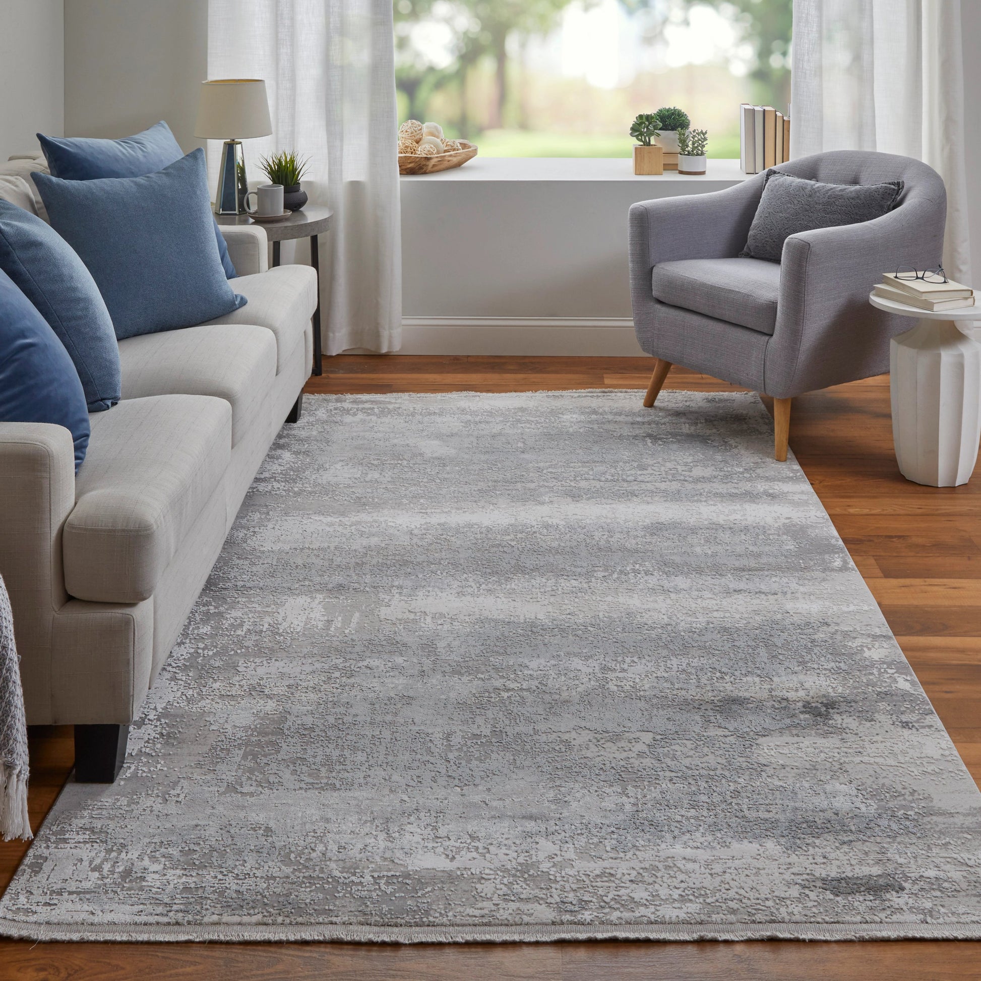 Cadiz Rug - 3888F by Feizy in taupe, gray, silver. Made from viscose, acrylic in a unique style.