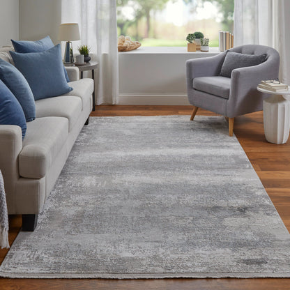Cadiz Rug - 3888F by Feizy in taupe, gray, silver. Made from viscose, acrylic in a unique style.