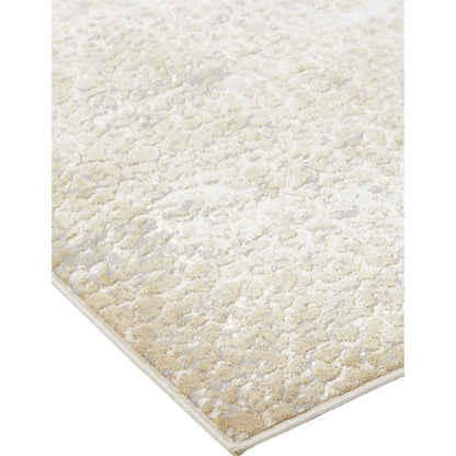Aura Rug - 3739F by Feizy in ivory, gray, gold. Made from polyester, polypropylene in a unique style.