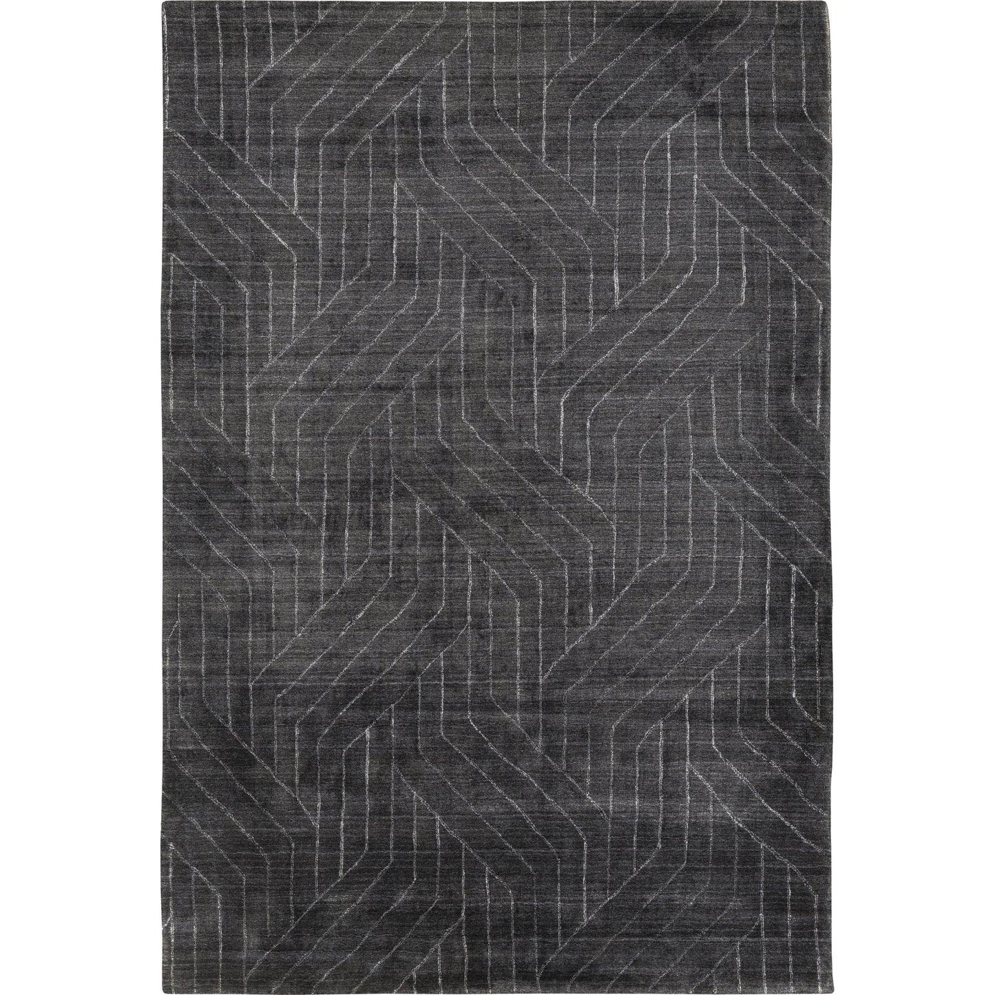 002 102278-26644,102278-26645,102278-26710,102278-26711 | Primary Silo | Hightower Rug - 23234 by Surya in charcoal. Made from 100% viscose in a unique style.