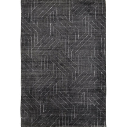 Hightower Rug - 23234 by Surya in charcoal. Made from 100% viscose in a unique style.