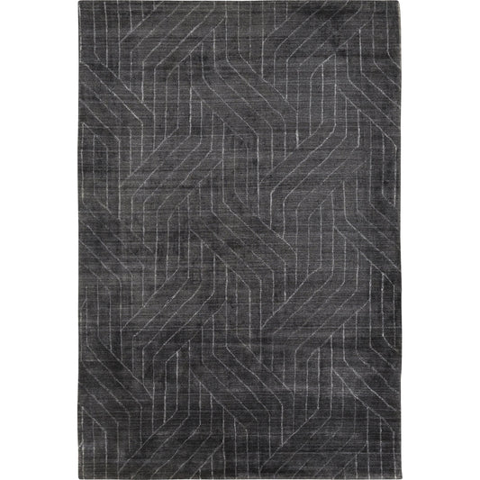 Hightower Rug - 23234 by Surya in charcoal. Made from 100% viscose in a unique style.