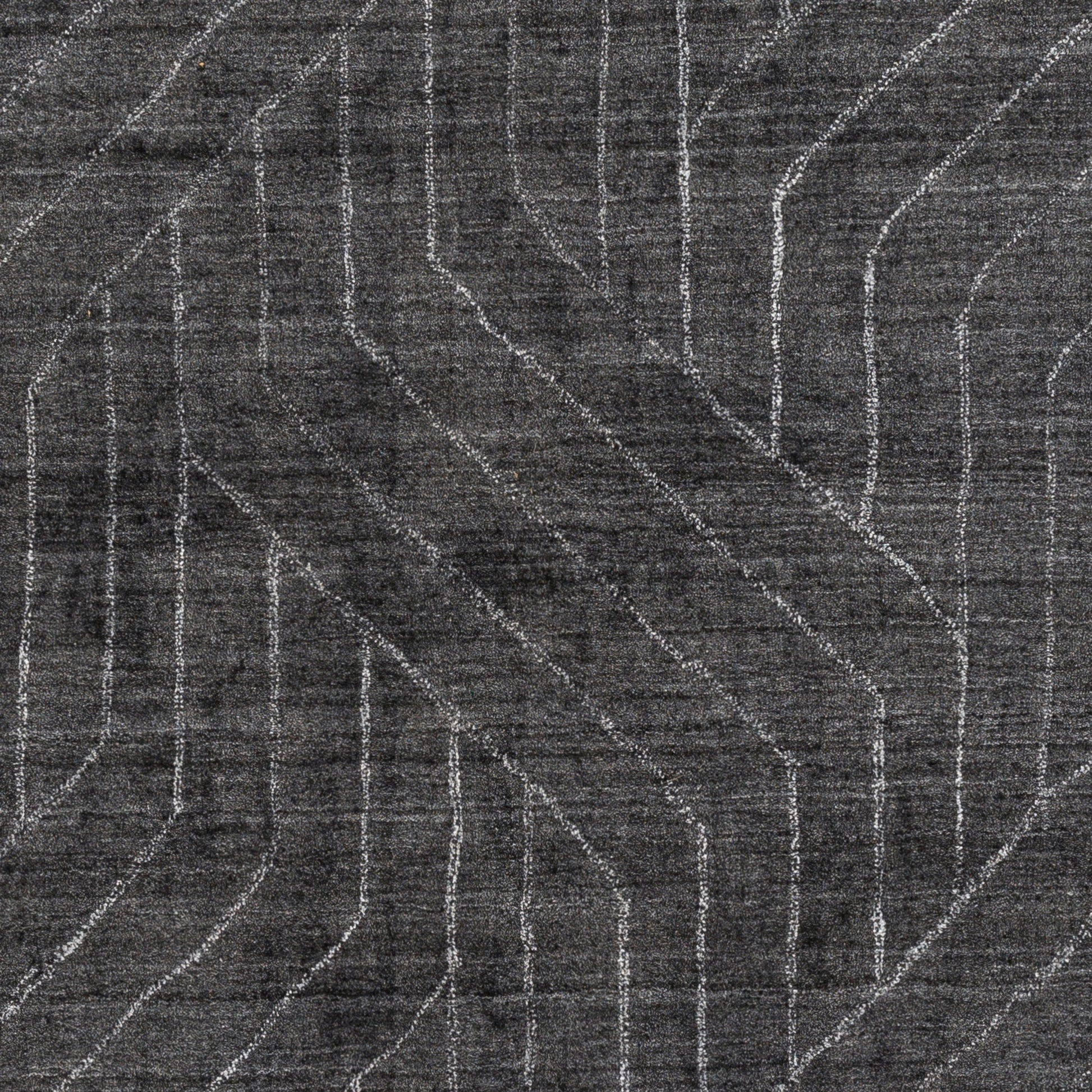 Hightower Rug - 23234 by Surya in charcoal. Made from 100% viscose in a unique style.
