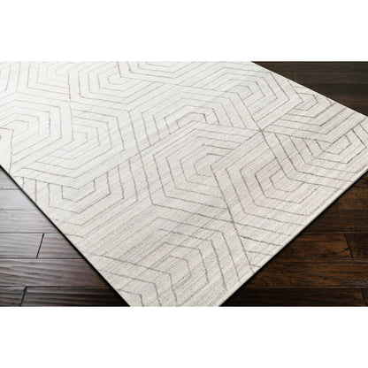 Hightower Rug - 23298 by Surya in charcoal, cream. Made from unique in a unique style.