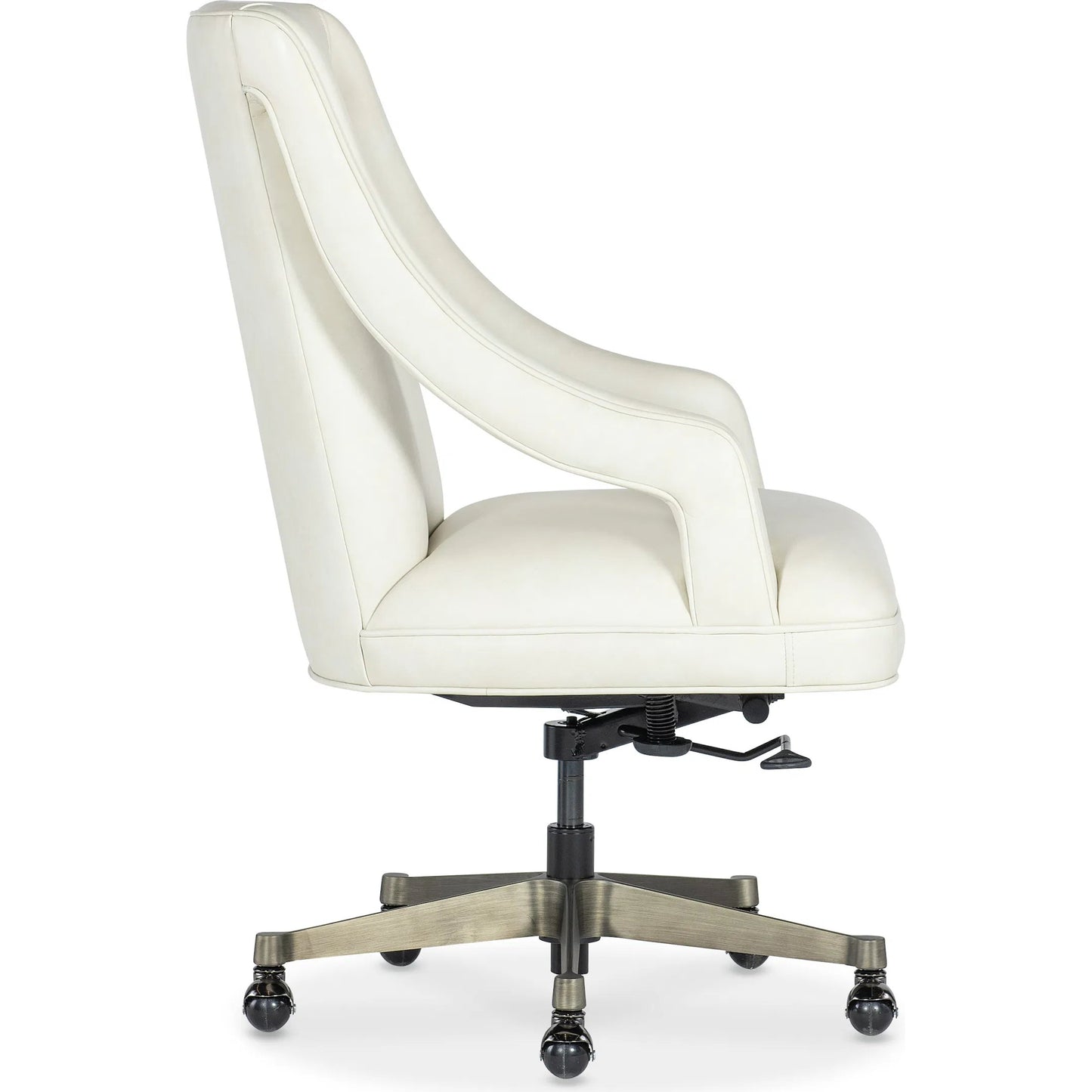 003 SI-2250767 | Additional Silo | Meira Executive Swivel Tilt Chair by Hooker Furniture in white and metal. Made from unique in a modern style.