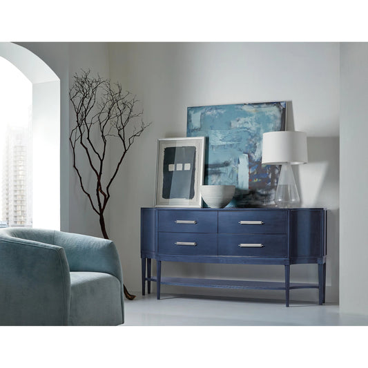 Melange Mazarine Credenza by Hooker Furniture in rich dark blue. Made from unique in a modern style.