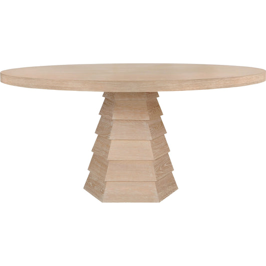 Hugo Dining Table by Worlds Away in cerused oak. Made from unique in a modern style.