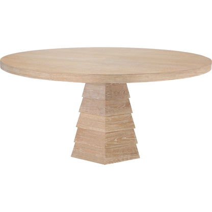 Hugo Dining Table by Worlds Away in cerused oak. Made from unique in a modern style.