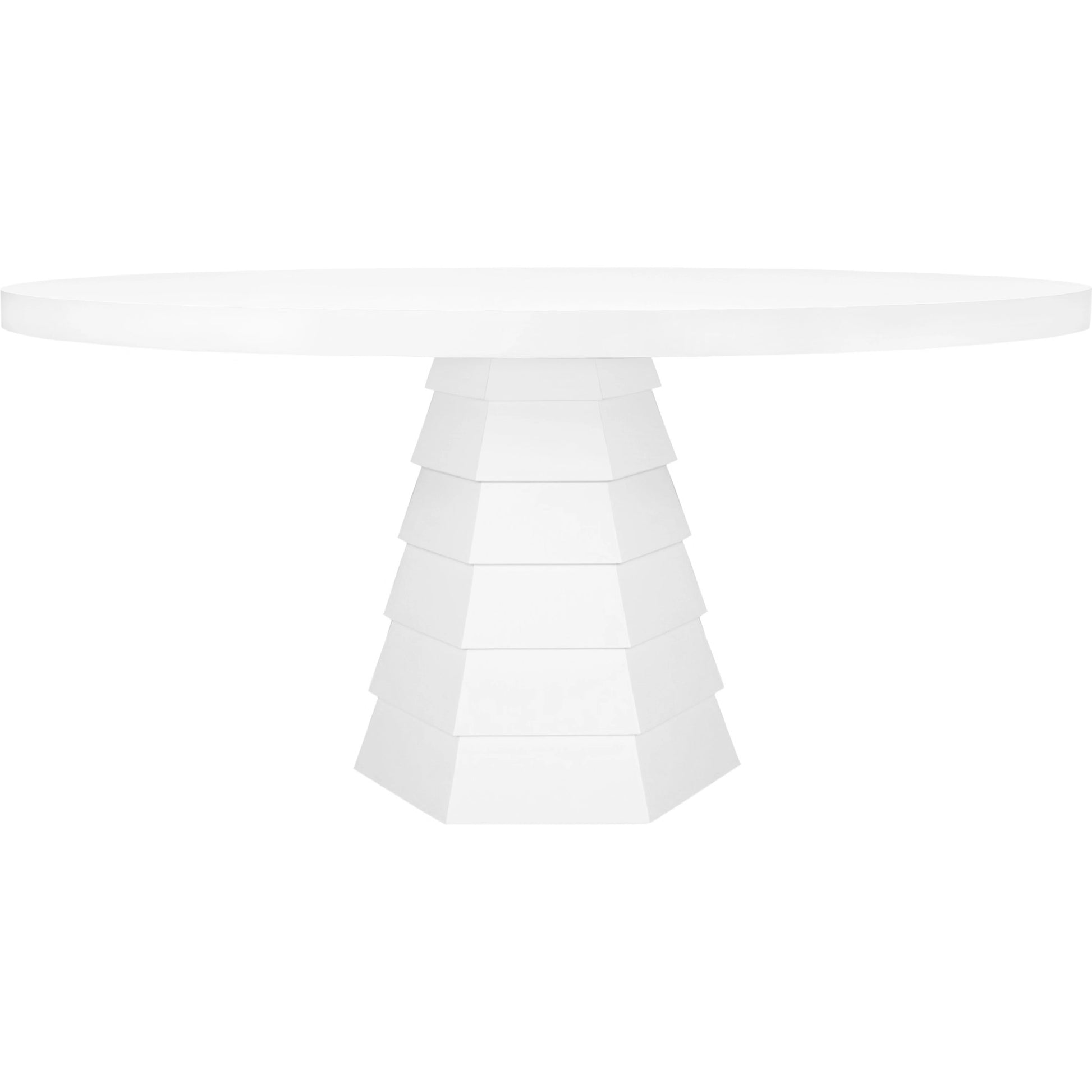Hugo Dining Table by Worlds Away in cerused oak. Made from unique in a modern style.