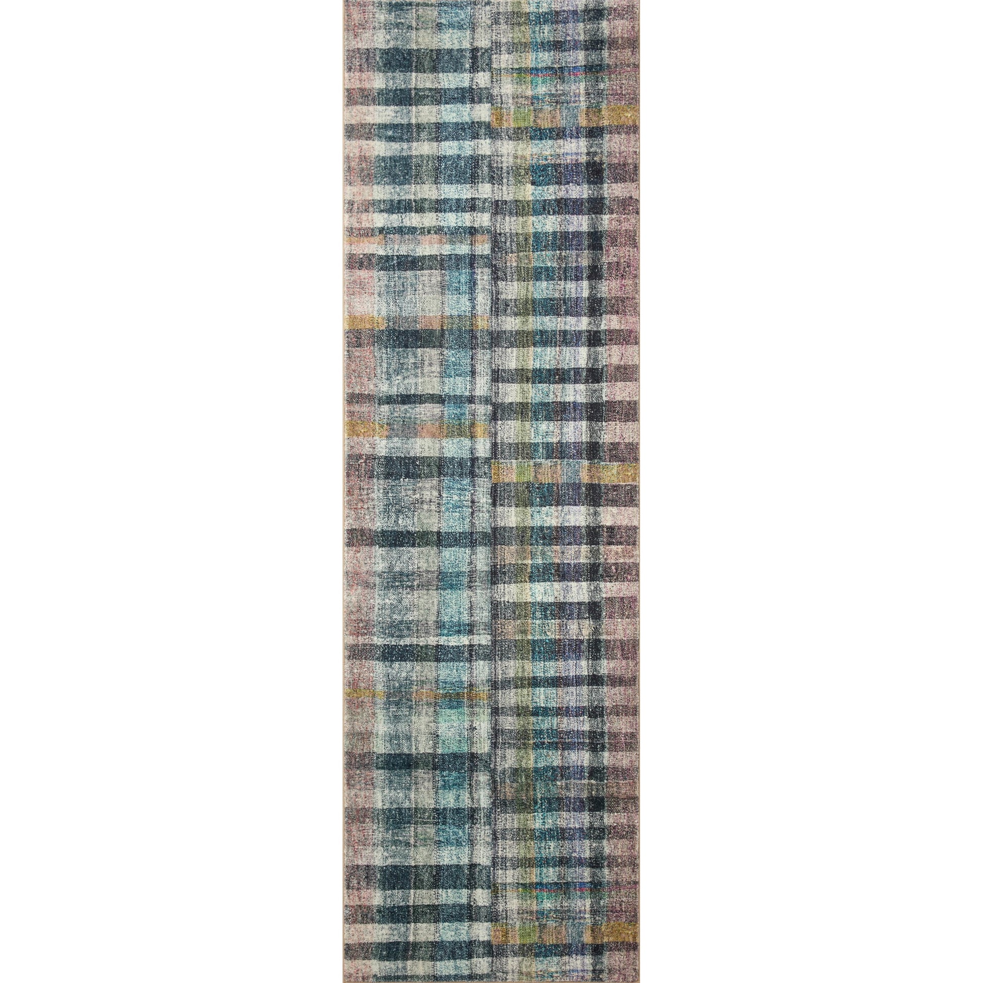 Humphrey HUM-04 Rug by Chris Loves Julia x Loloi in plum, multi. Made from 100% polyester in a unique style.