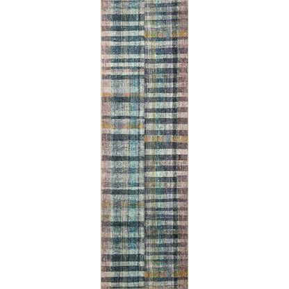 Humphrey HUM-04 Rug by Chris Loves Julia x Loloi in plum, multi. Made from 100% polyester in a unique style.