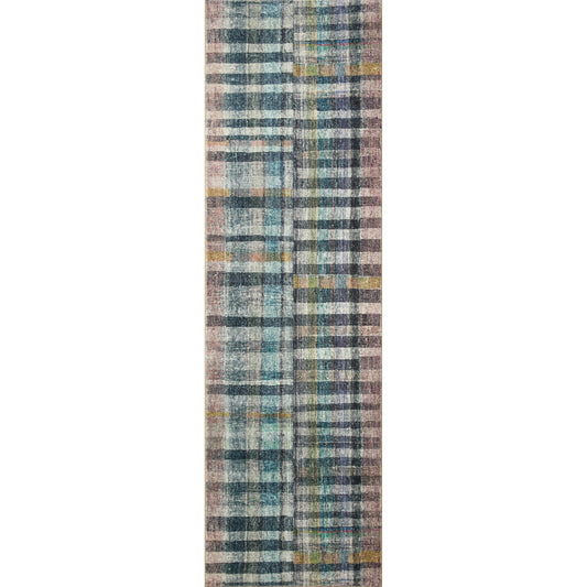 Humphrey HUM-04 Rug by Chris Loves Julia x Loloi in plum, multi. Made from 100% polyester in a unique style.