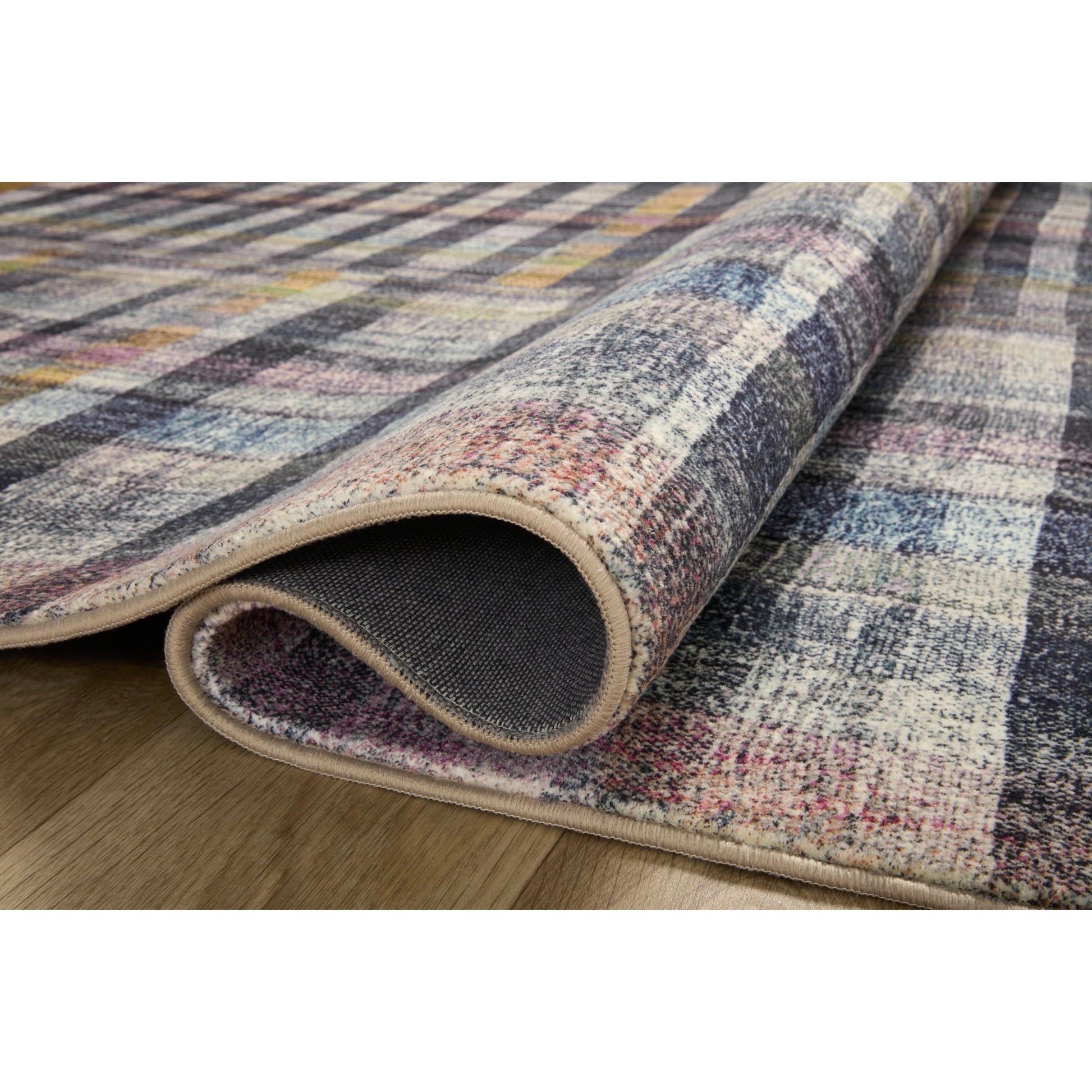 Humphrey HUM-04 Rug by Chris Loves Julia x Loloi in plum, multi. Made from 100% polyester in a unique style.