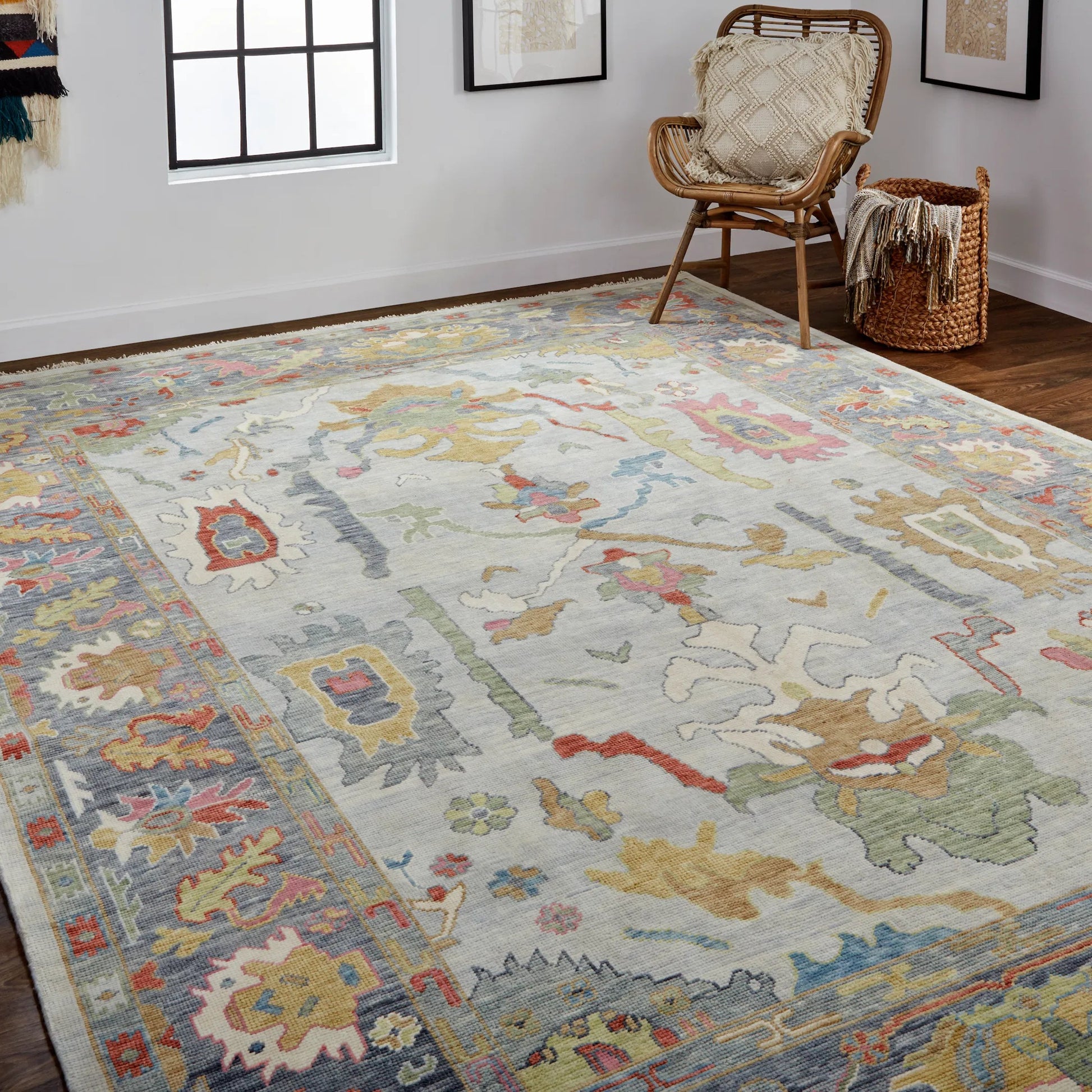 Karina Traditional Persian Rug - 6794F by Feizy in blue, gray, gold. Made from wool in a unique style.