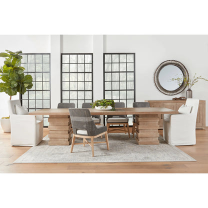 Hunter Media Sideboard by Essentials For Living in natural gray acacia. Made from solid acacia wood, acacia veneer, mdf in a transitional style.