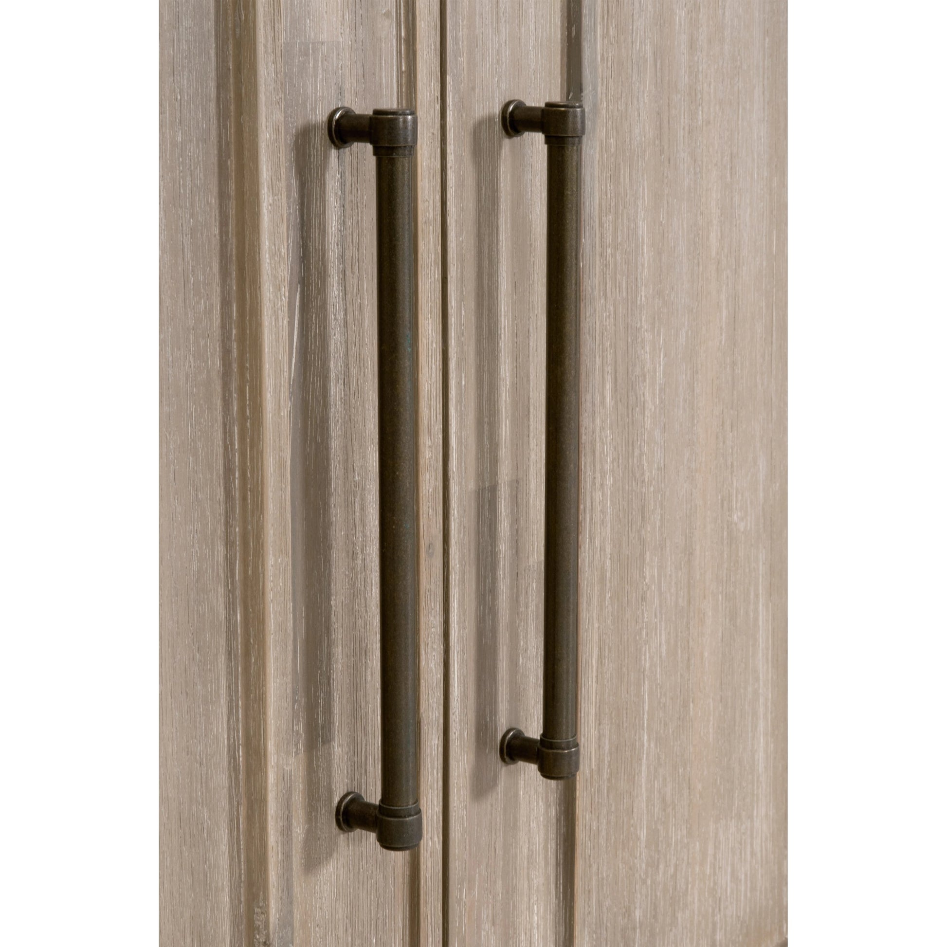 Hunter Media Sideboard by Essentials For Living in natural gray acacia. Made from solid acacia wood, acacia veneer, mdf in a transitional style.