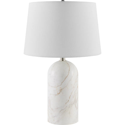 Huriel Accent Table Lamp 626570 by Surya in polishedplated. Made from marble, linen, iron in a unique style.