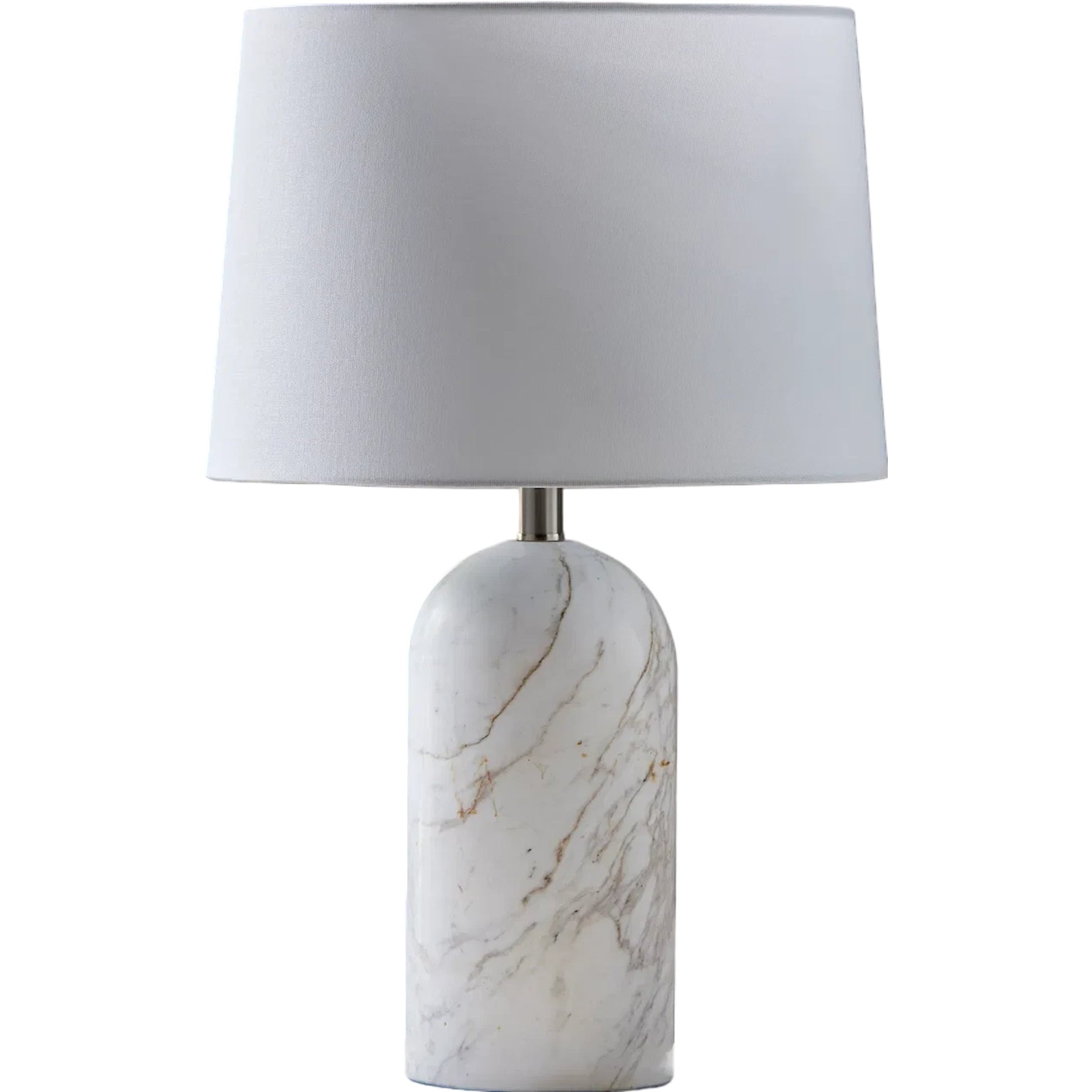 Huriel Accent Table Lamp 626570 by Surya in polishedplated. Made from marble, linen, iron in a unique style.