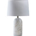 Huriel Accent Table Lamp 626570 by Surya in polishedplated. Made from marble, linen, iron in a unique style.