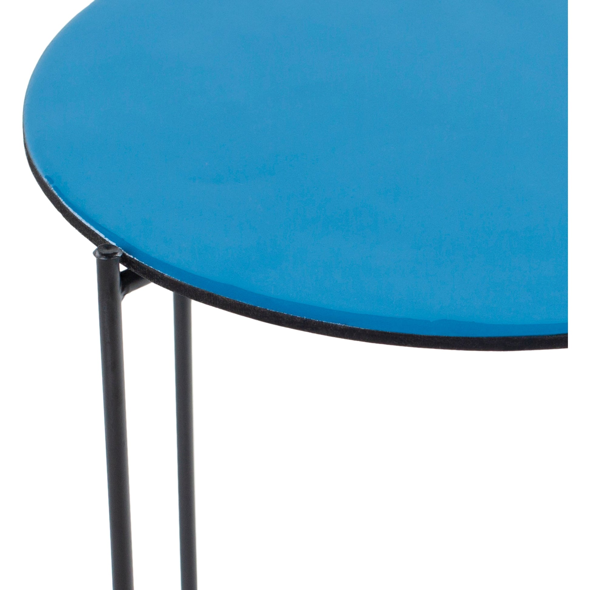 Hues - 24179 by Surya in black, pink and powder coated, glossy. Made from top: manufactured wood, base: metal in a modern style.