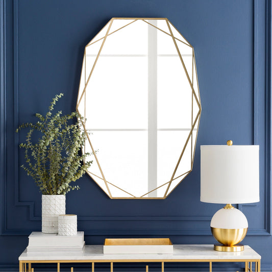 Huntley - 21628 by Surya in frame: gold and electroplated. Made from frame: metal in a modern style.