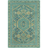 Medium Green, Emerald, Deep Teal, Olive, Grass Green / 2' x 3'