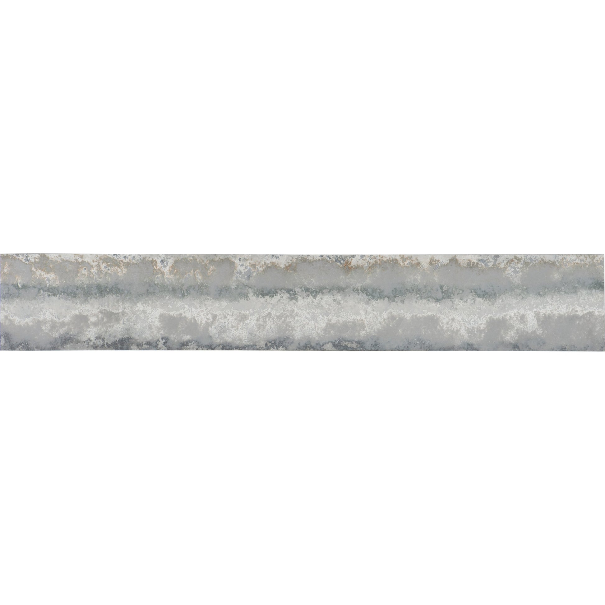 Lapilli Console Table by Hooker Furniture in distressed metallic silver. Made from metal, stone veneer in a transitional style.