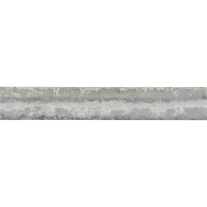 Lapilli Console Table by Hooker Furniture in distressed metallic silver. Made from metal, stone veneer in a transitional style.