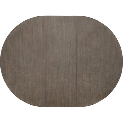 Modern Mood Round Dining Table by Hooker Furniture. Made from oak veneers, metal in a modern style.