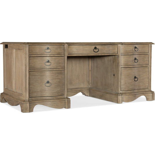 Corsica Executive Desk by Hooker Furniture. Made from acacia veneers in a traditional style.
