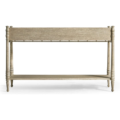 Morris Console Table by Jonathan Charles in greyed oak. Made from oak in a traditional style.