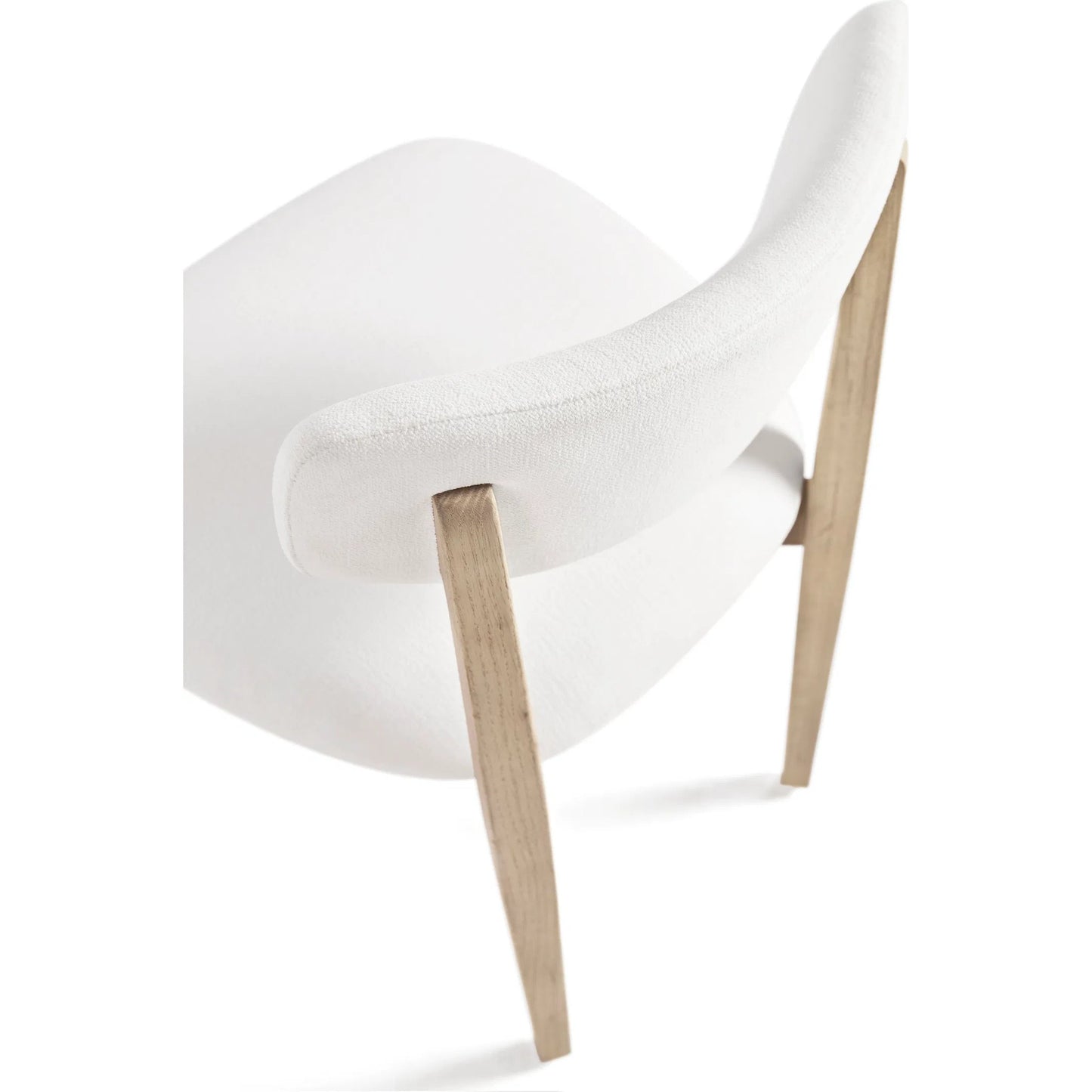 007 SI-2535695 | Closeup | Atoll Side Chair by Jonathan Charles in white washed oak. Made from main oak in a unique style.
