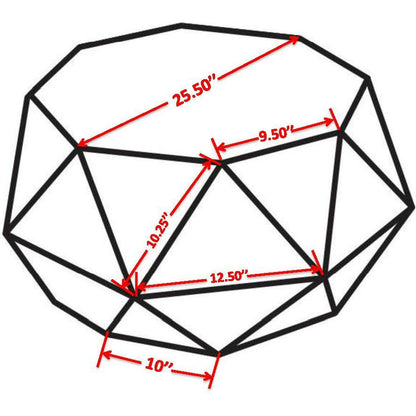 Kronos Coffee Table by Pasargad Home. Made from iron in a eclectic & global style.