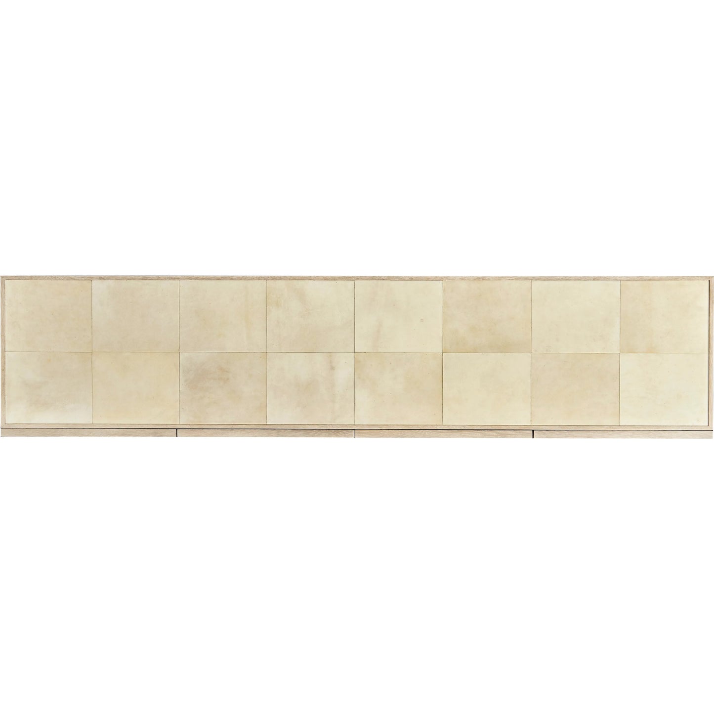 005 SI-2446826 | Additional Silo | Hydra Entertainment Console by Jonathan Charles in parchment oak. Made from oak, oak veneer, brass, vellum in a transitional style.