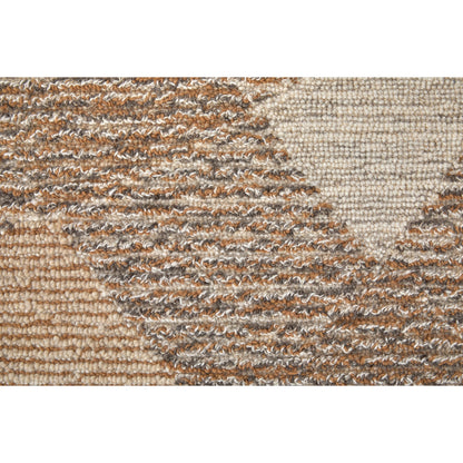 Pollock Rug - 8952F by Feizy in brown, tan, ivory. Made from wool, nylon in a unique style.