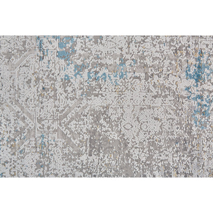 Cadiz Rug - 3889F by Feizy in ivory, blue, gold. Made from viscose, acrylic in a unique style.