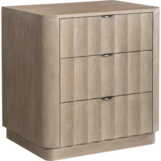 Loggia Nightstand by Bernhardt in aria. Made from wood in a unique style.