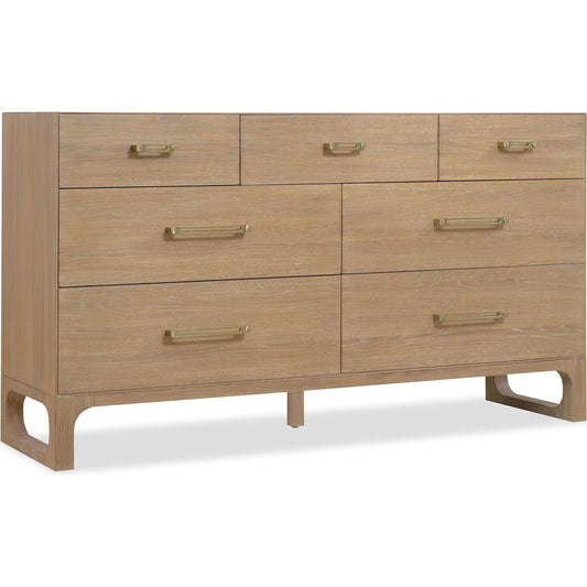 Banyon Bay Seven Drawer Dresser by Hooker Furniture in light wood. Made from unique in a unique style.