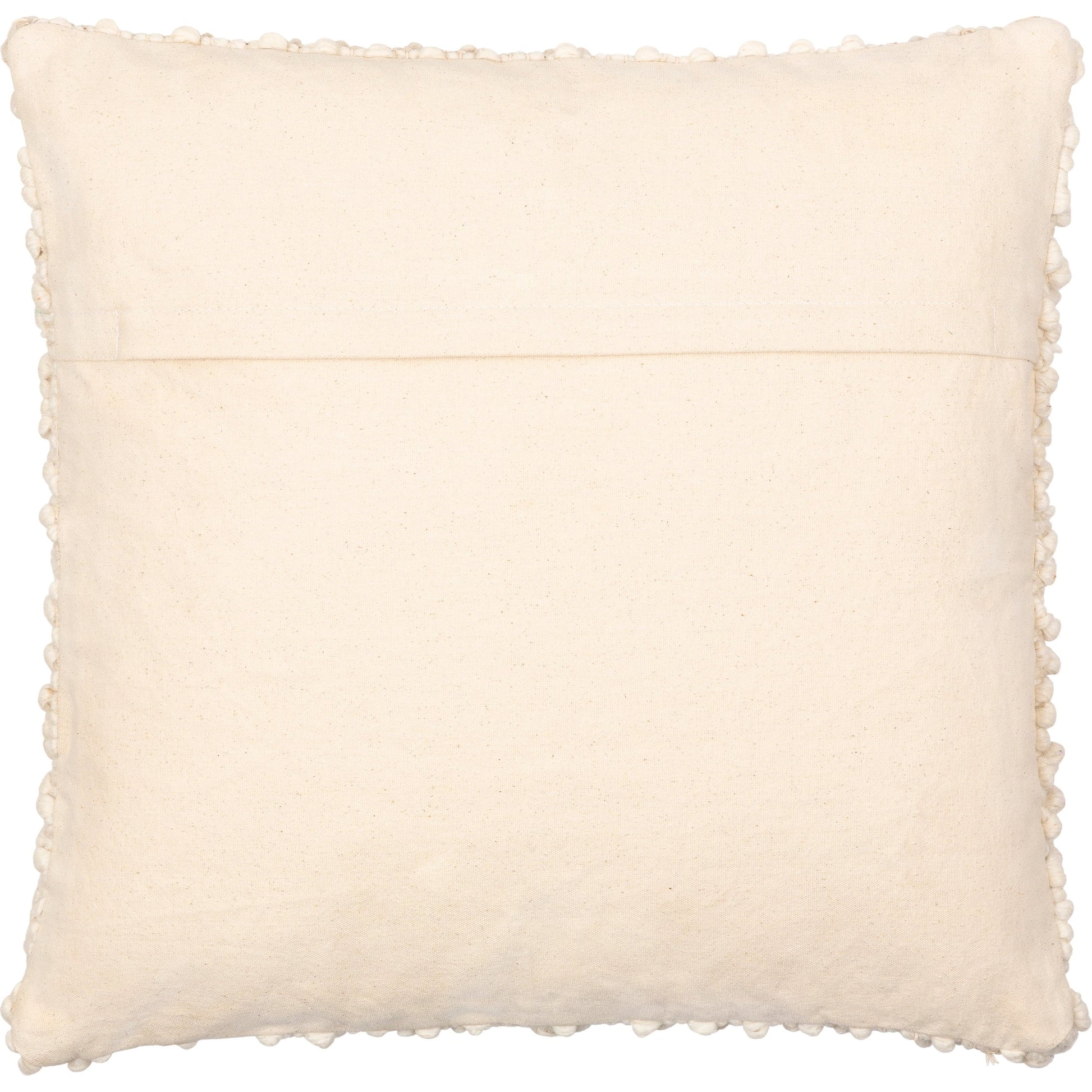 Hygge Pillow - 11322 by Livabliss in cream. Made from 40% cotton, 30% polyester, 30% wool, 100% cotton in a eclectic & global style.