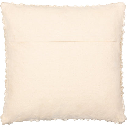 Hygge Pillow - 11322 by Livabliss in cream. Made from 40% cotton, 30% polyester, 30% wool, 100% cotton in a eclectic & global style.