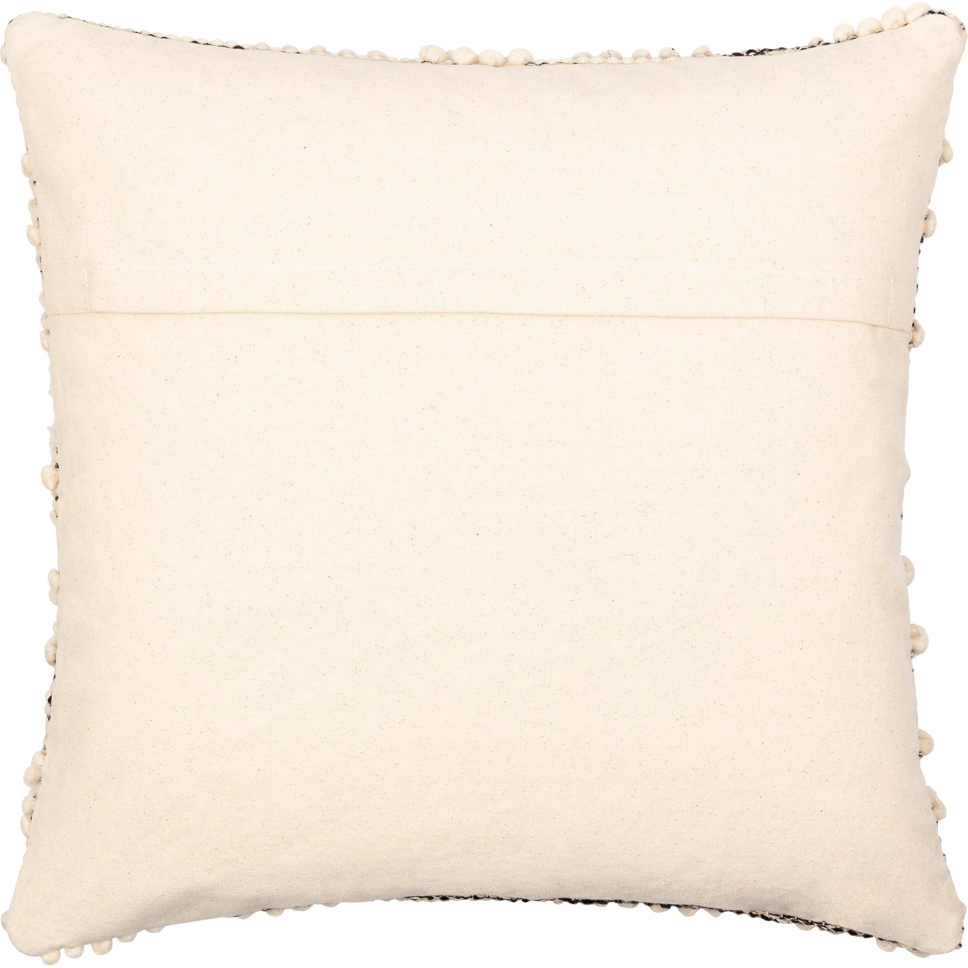 Hygge Pillow - 25994 by Livabliss in black, cream. Made from 40% cotton, 30% polyester, 30% wool, 100% cotton in a eclectic & global style.