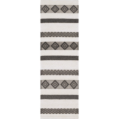 Hygge HYG-2301 Rug by Surya in black, white. Made from 100% wool in a unique style.