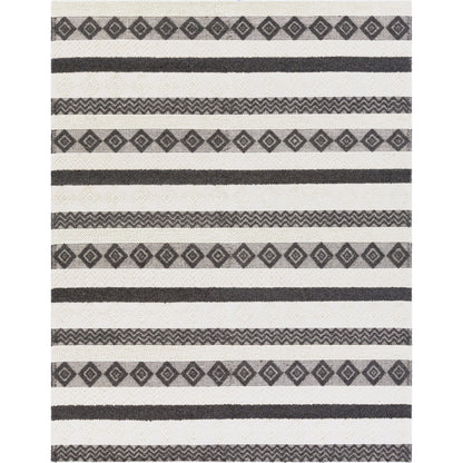 Hygge HYG-2301 Rug by Surya in black, white. Made from 100% wool in a unique style.