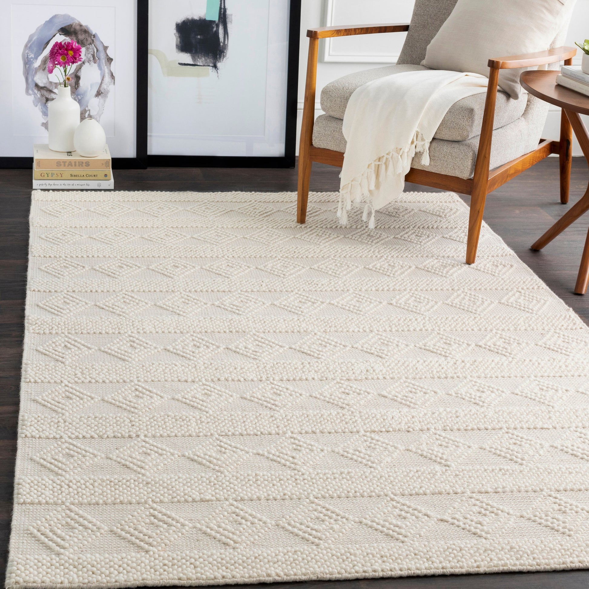 Hygge Rug - 23225 by Livabliss. Made from 100% wool in a unique style.