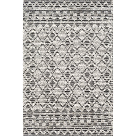 Hygge Rug - 23577 by Surya in gray, black, cream. Made from 100% wool in a unique style.