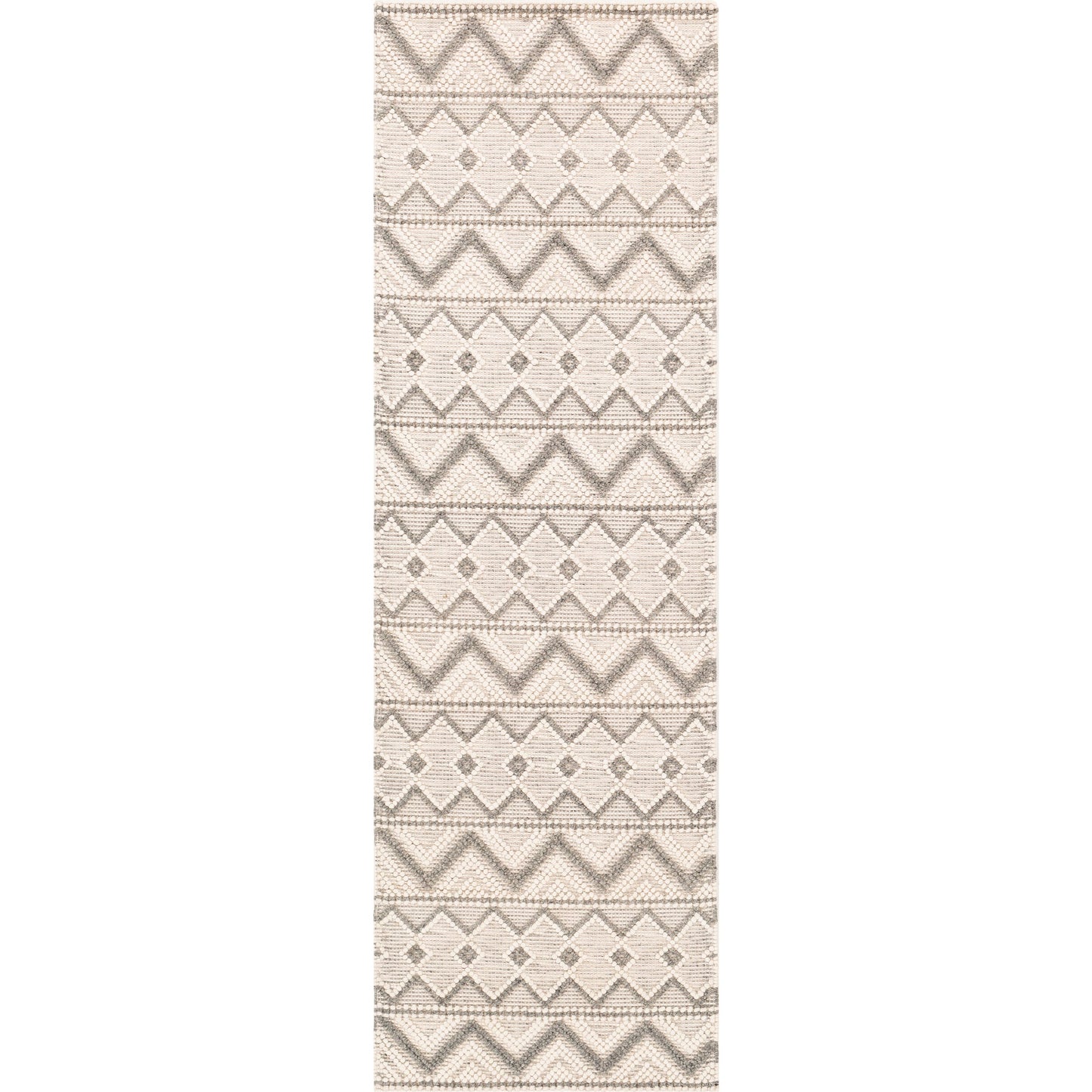 003 SI-1851924 | Primary Silo | Hygge Rug - 23578 by Livabliss in cream, gray. Made from 100% wool in a unique style.