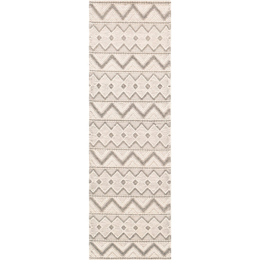 Hygge Rug - 23578 by Livabliss in cream, medium gray. Made from 100% wool in a unique style.