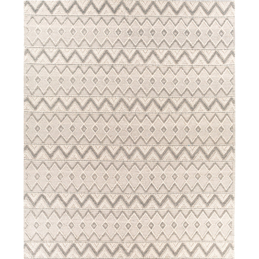 Hygge Rug - 23578 by Livabliss in cream, medium gray. Made from 100% wool in a unique style.