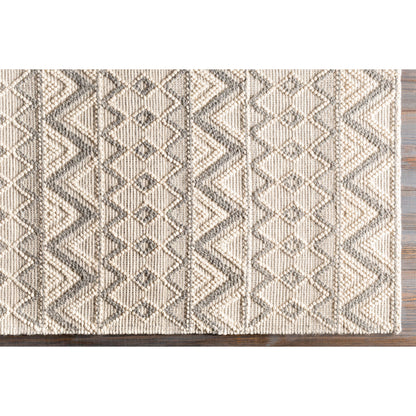 Hygge Rug - 23578 by Livabliss in cream, gray. Made from 100% wool in a unique style.